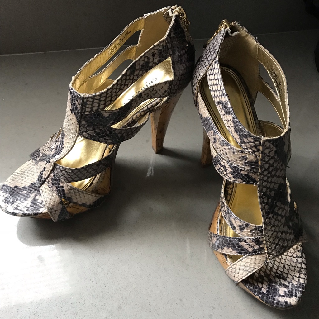 Leather Platform Pump